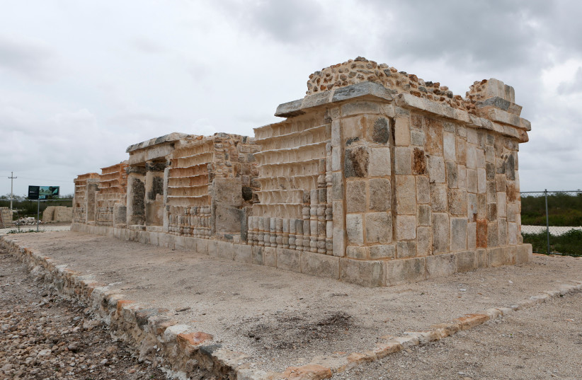  The ruins of a Mayan site, called Xiol, are pictured after archaeologists have uncovered an ancient Mayan city filled with palaces, pyramids and plazas on a construction site of what will become an industrial park in Kanasin, near Merida, Mexico May 26, 2022. Picture taken May 26, 2022.  (photo credit: REUTERS/Lorenzo Hernandez)