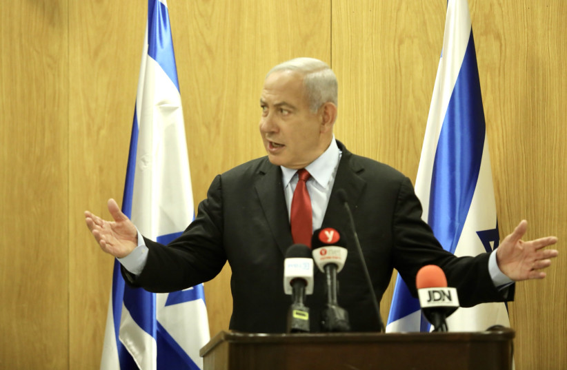  Benjamin Netanyahu gestures at the Knesset in Jerusalem, on May 30, 2022. (credit: MARC ISRAEL SELLEM/THE JERUSALEM POST)