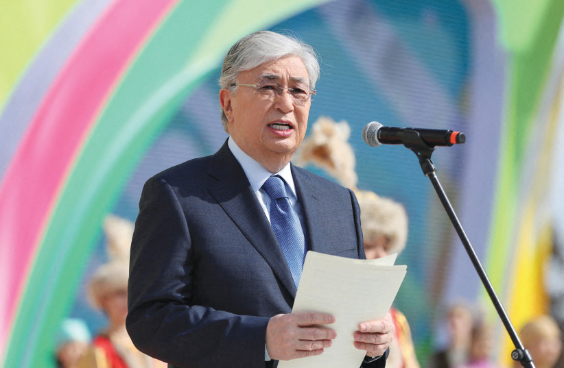  KAZAKH PRESIDENT Kassym-Jomart Kemelevich Tokayev responded to a wave of protests with repressive and violent actions.  (credit: PAVEL MIKHEYEV/REUTERS)