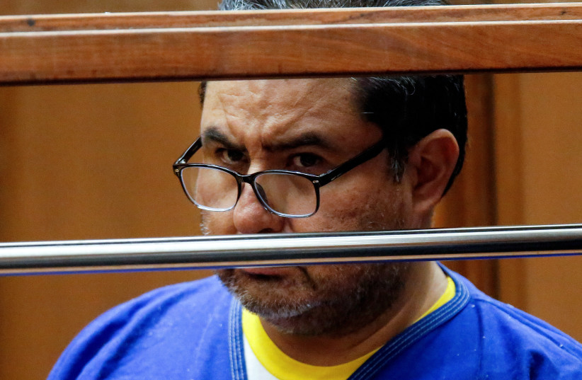  Naason Joaquin Garcia, the head of a Mexican-based church estimated to have more than 1 million followers worldwide, appears in court in Los Angeles (photo credit: REUTERS/RINGO CHIU)