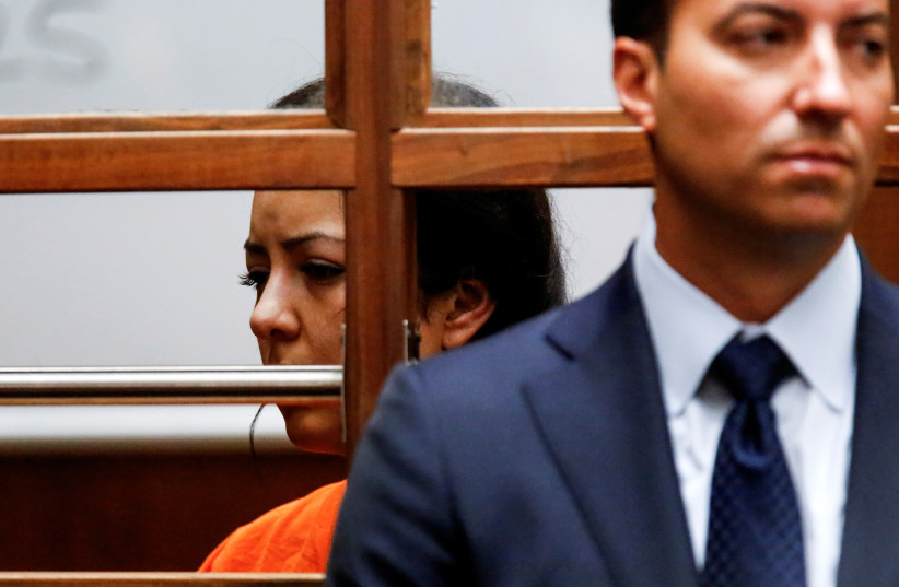  Alondra Ocampo, co-defendant and follower of La Luz del Mundo, is arraigned in a courtroom in Los Angeles (credit: REUTERS/RINGO CHIU)