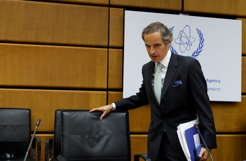  International Atomic Energy Agency (IAEA) Director-General Rafael Grossi arrives for an IAEA board of governors meeting in Vienna, Austria, June 6, 2022.  (credit: REUTERS/LEONHARD FOEGER)