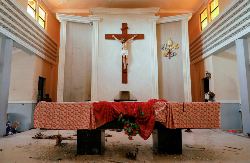  A view of St. Francis Catholic Church where worshippers were attacked by gunmen during Sunday mass service, is pictured in Owo, Ondo, Nigeria June 6, 2022. (photo credit: REUTERS/TEMILADE ADELAJA)