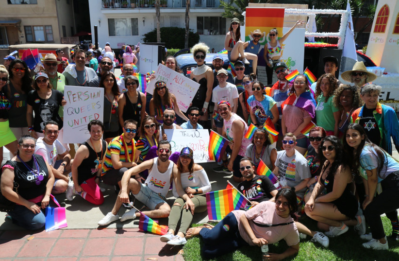  A delegation of Persian Jews and their friends marched at the Los Angeles Pride Parade in 2019. (credit: ANNA FALZETTA)