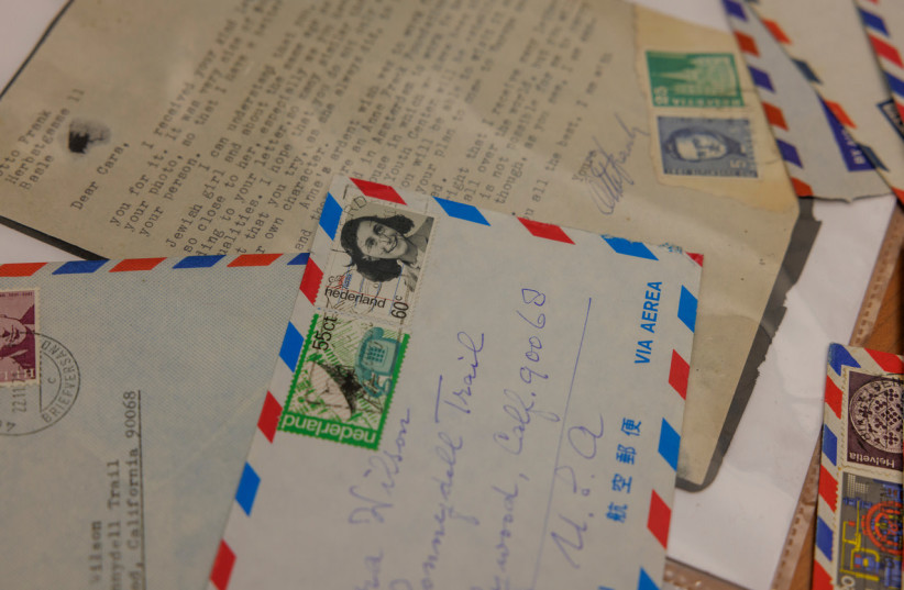  Letters from Anne Frank’s father, Otto Frank (photo credit: University of South Carolina)