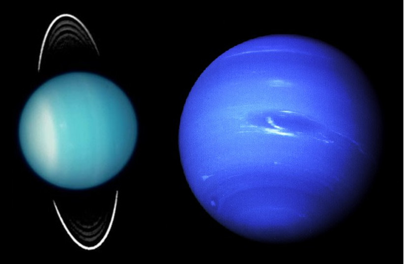 Neptune and Uranus (photo credit: FLICKR / WIKIMEDIA COMMONS)
