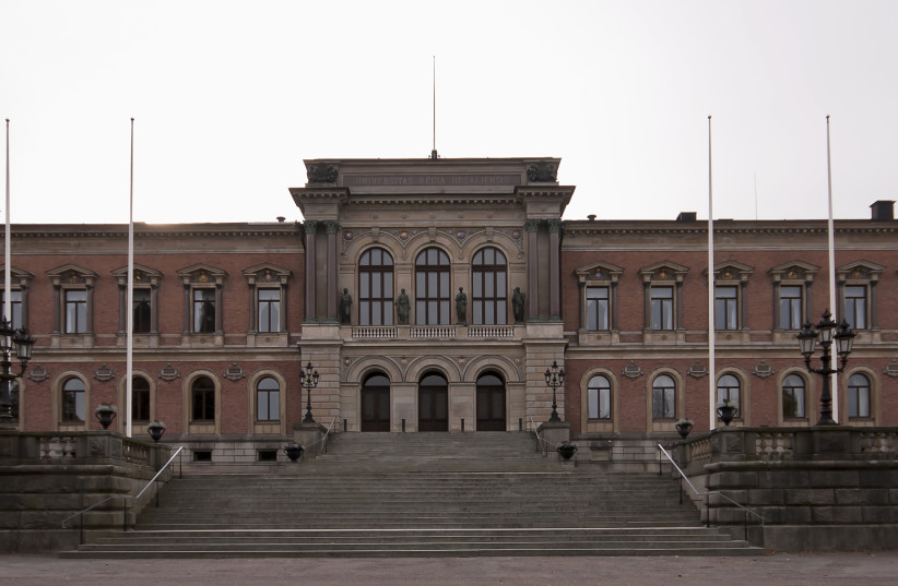 Main building of Uppsala University (photo credit: DAVID CASTOR/CC0/VIA WIKIMEDIA COMMONS)