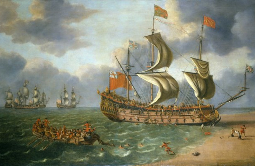  The Wreck of the 'Gloucester' off Yarmouth, May 6, 1682. (photo credit: Wikimedia Commons)