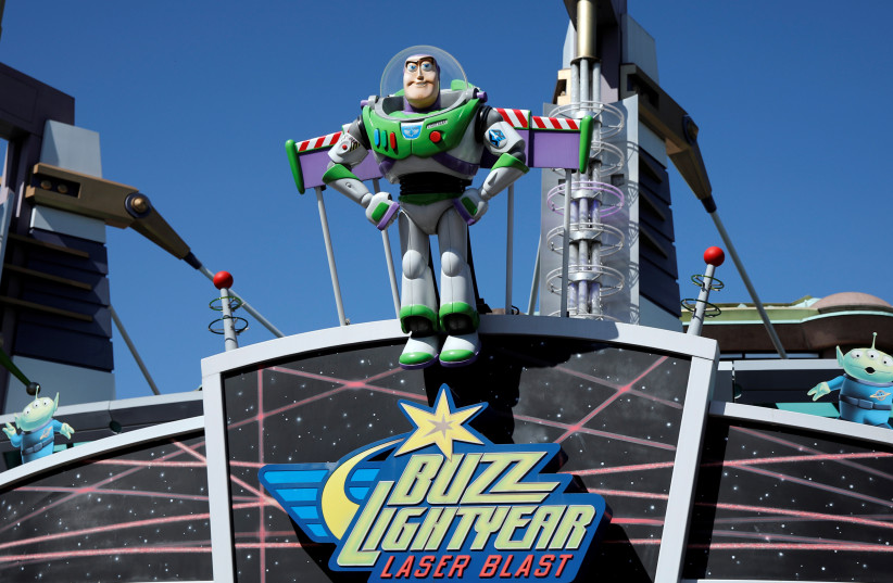  The entrance of the attraction Buzz Lightyear Laser Blast is pictured during the 25th anniversary of Disneyland Paris at the park in Marne-la-Vallee, near Paris, France, April 12, 2017. (photo credit: REUTERS/BENOIT TESSIER)