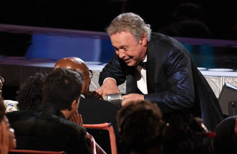 Billy Crystal performs as part of the ''Mr. Saturday Night'' musical at the 75th Annual Tony Awards in New York City, US (credit: BRENDAN MCDERMID/REUTERS)