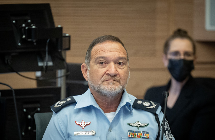  Israeli chief of Police Kobi Shabtai attends Constitution Committee meeting at the Knesset, the Israeli Parliament in Jerusalem, on June 15, 2022. (photo credit: YONATAN SINDEL/FLASH90)