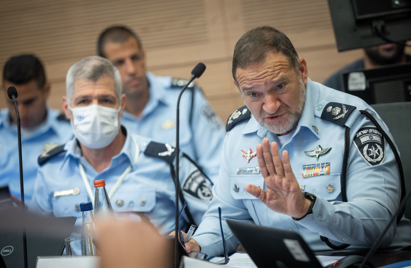  Israeli chief of Police Kobi Shabtai attends Constitution Committee meeting at the Knesset, the Israeli Parliament in Jerusalem, on June 15, 2022. (credit: YONATAN SINDEL/FLASH90)