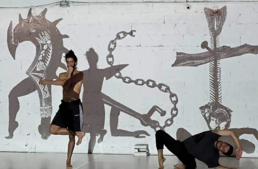  SCENES FROM ‘Mobi D.,’ a collaboration between the Avshalom Pollak Dance Theatre and artists Michael Faust and David Polonsky. (photo credit: AVSHALOM POLLAK DANCE THEATRE)