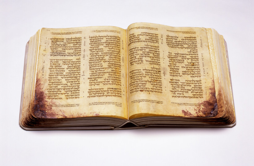  The Aleppo Codex, dating back to 10th century CE (credit: BEN ZVI INSTITUTE)