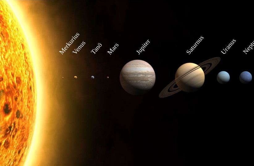  The solar system. (credit: Wikimedia Commons)