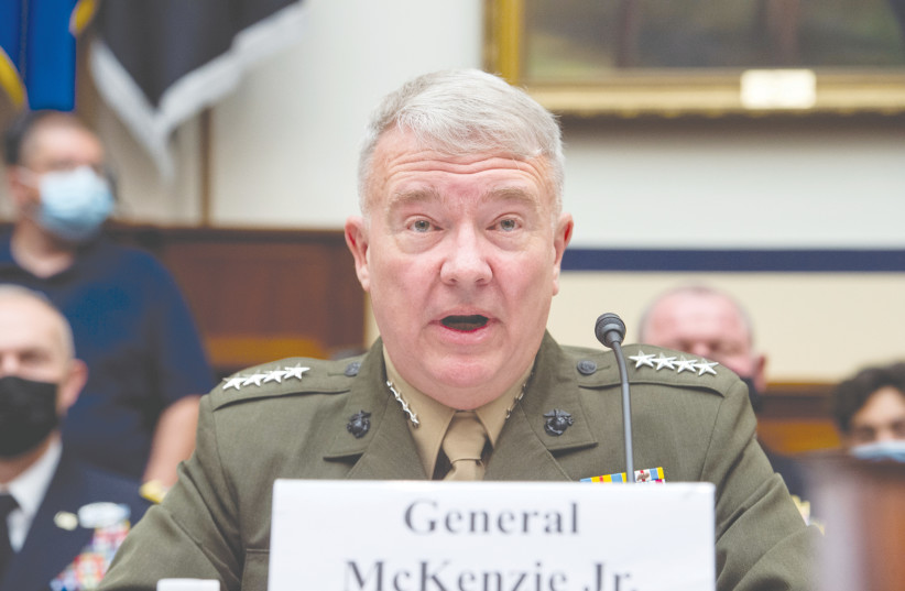  GENERAL KENNETH McKenzie Jr., commander of US Central Command, acknowledged in testimony before Congress last year that US air superiority in the Middle East has declined for the first time in decades (credit: ROD LAMKEY/REUTERS)