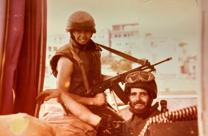 THE WRITER (L) with fellow Nahal soldier Daniel Zahavi-Assa in Beirut, 1982.  (photo credit: ARIEH O’SULLIVAN)