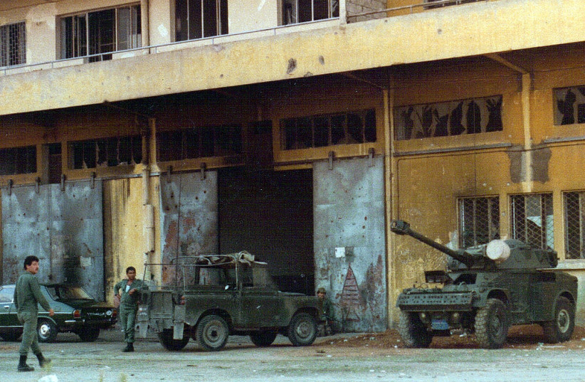  LEBANESE ARMY troops in Beirut, 1982.  (credit: Wikimedia Commons)