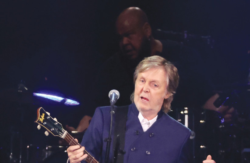  PAUL MCCARTNEY performs last month in Inglewood, California.  (photo credit: MARIO ANZUONI/REUTERS)