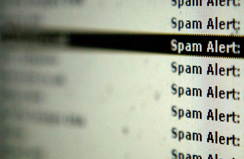  Spam mail (photo credit: Ian Waldie/Getty Images)
