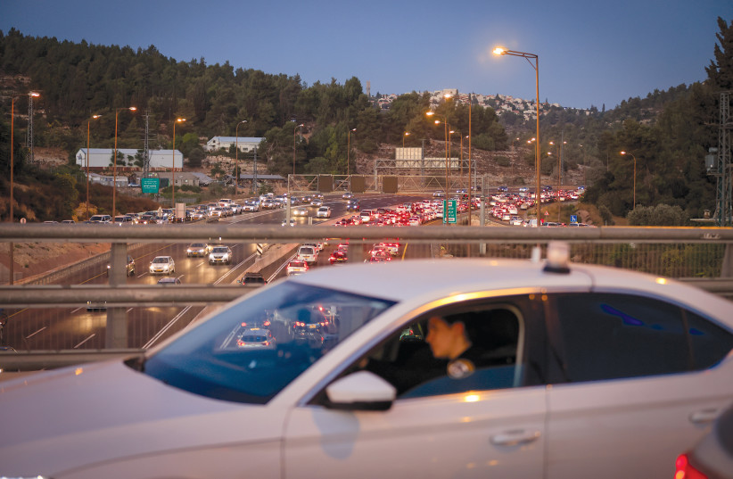  JERUSALEM IS more congested than ever. (photo credit: OLIVIER FITOUSSI/FLASH90)