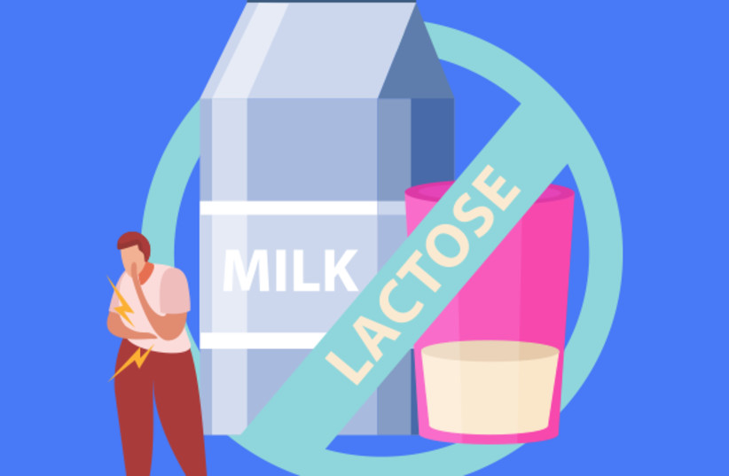 Milk substitutes enable people who are sensitive to cow’s milk to find a suitable alternative. Lactose intolerance (credit: MACROVECTOR/SHUTTERSTOCK)