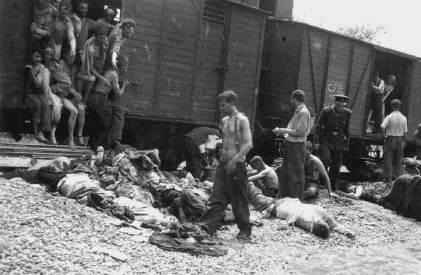  Death train from Iaşi during the pogrom. (photo credit: Wikimedia Commons)