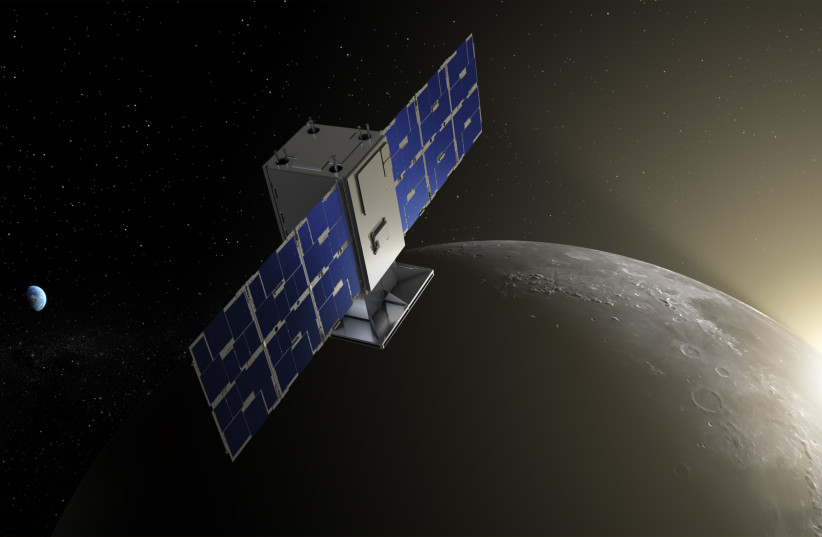  NASA's CAPSTONE, a microwave oven-sized CubeSat, will fly in cislunar space – the orbital space near and around the Moon (Illustrative). (photo credit: NASA/Daniel Rutter)