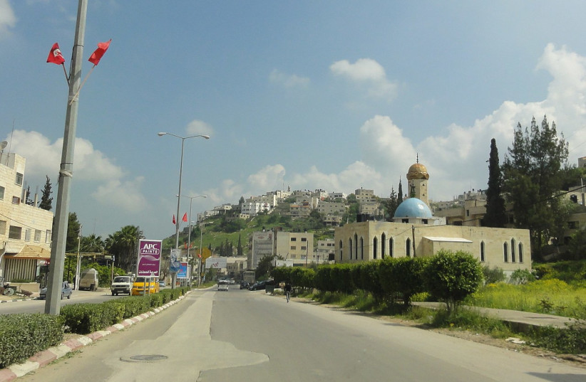  The Palestinian city of Jenin in the West Bank (Illustrative). (photo credit: Wikimedia Commons)