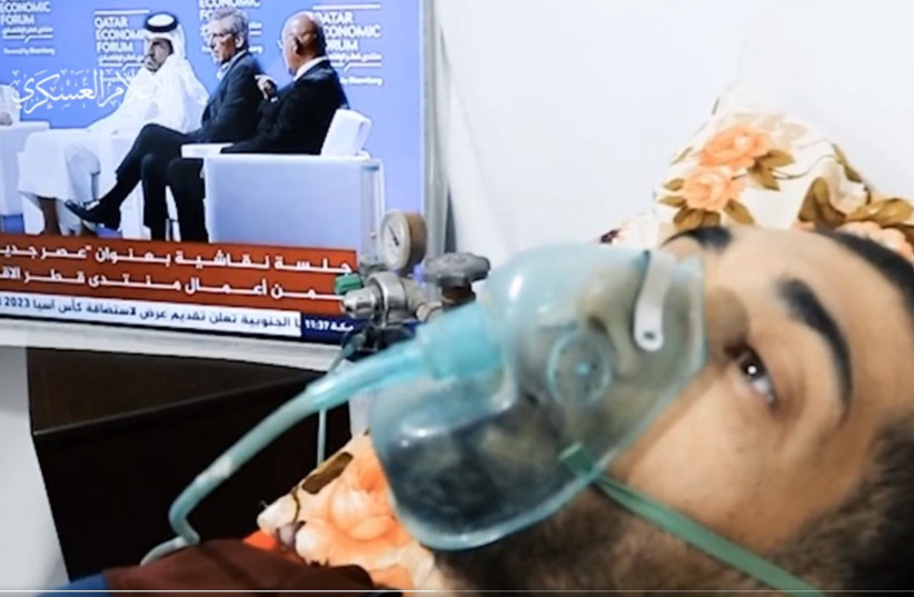  Screenshot from Hamas video of Hisham al-Sayed (photo credit: screenshot)