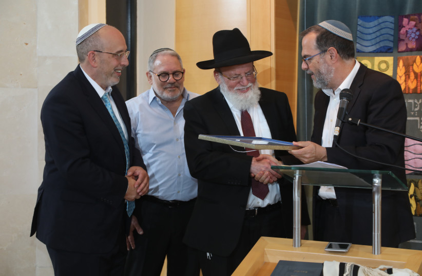  Rabbi of the Year in the prestigious award went to Rabbi Yonah Meshulam HaCohen Fodor of the Beit Yehuda Synagogue in the Bait Vegan neighborhood of Jerusalem. (credit: Rafi Freiman)