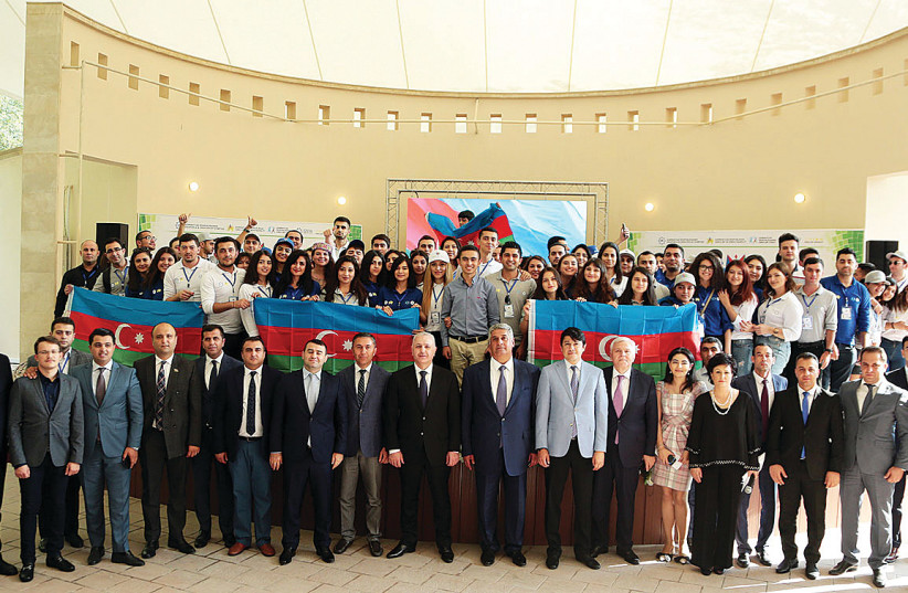  The official opening ceremony of the Diaspora Summer Youth Camp.  (photo credit: STATE COMMITTEE ON WORK WITH DIASPORA OF AZERBAIJAN)