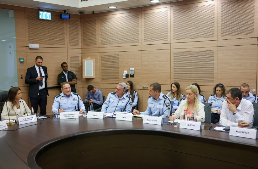 Public Security Committee meeting headed by MK Merav Ben-Ari, July 5, 2022. (credit: NOAM MOSCOWITZ/KNESSET SPOKESMAN'S OFFICE)