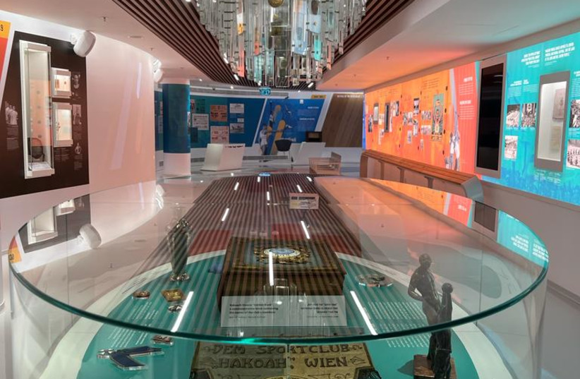  A preview of the World Jewish Sports Museum, set to open several weeks after the 21st Maccabiah Games. (credit: FELICE FRIEDSON/THE MEDIA LINE)