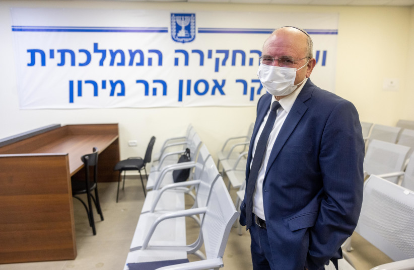 Former National Security Council head Meir Ben-Shabbat arrives to tesitfy before the Meron Disaster Inquiry Committee, in Jerusalem, on July 10, 2022. (credit: YONATAN SINDEL/FLASH90)