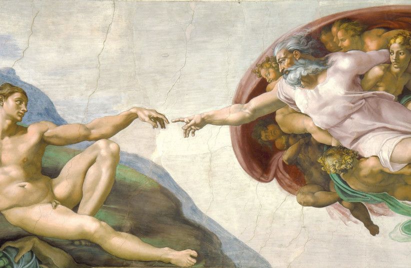  Michelangelo’s Creation of Adam, circa 1511 (photo credit: WIKIPEDIA)