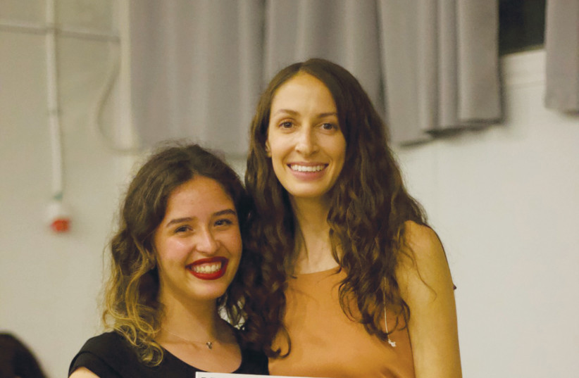 TAMARA ROSIN (R) and Mia Hancock (L) at the launch of the publication she started with a group of olim. (photo credit: Eva Bellaiche)