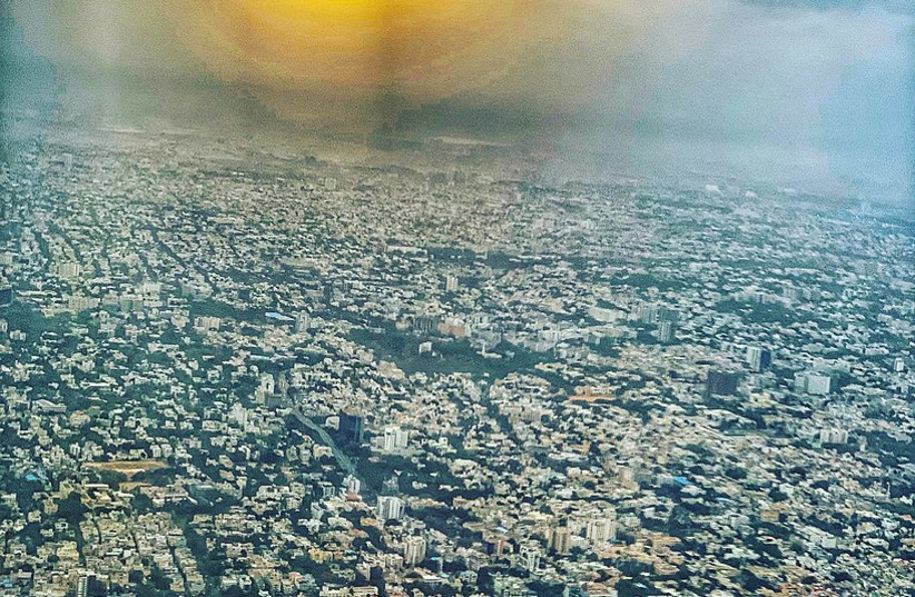  Aerial view of Chennai, capital city of Tamil Nadu, India (Illustrative). (photo credit: Wikimedia Commons)