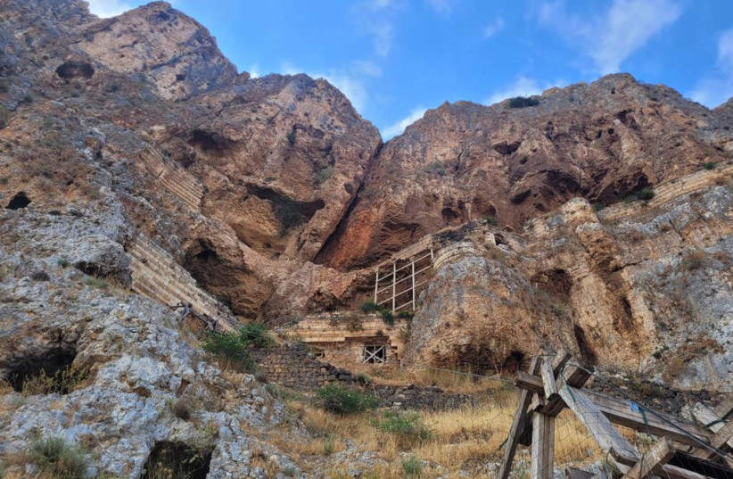 The Mt. Arbel National Park will open this weekend after 1.5 years of complex conservation work on the Ottoman period fortress on the towering cliff. (photo credit: Asaf Dori)