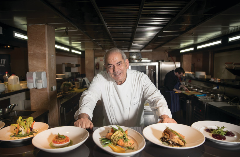  VETERAN EXECUTIVE chef Shalom Kadosh – a throwback to the old days? (photo credit: YONATAN SINDEL/FLASH90)