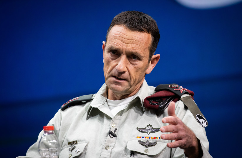 Major General Herzi Halevi, Commanding Officer of the IDF Southern Command speaks during the conference of the Israeli Television News Company in Jerusalem on March 7, 2021. (credit: YONATAN SINDEL/FLASH90)