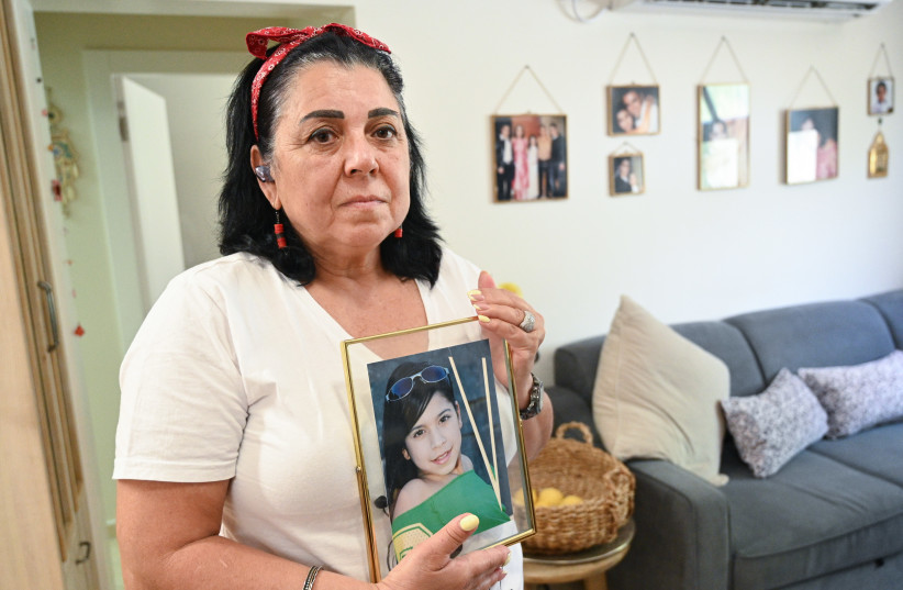  Ilana Rada, mother of late Tair Rada seen at her home in Katzrin, northern Israel, August 26, 2021. (credit: MICHAEL GILADI/FLASH90)