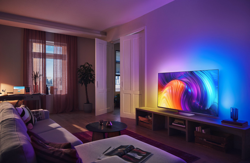  PHILIPS launches new 4K Andriod TV in Israel. (credit: HAREL MORDI)