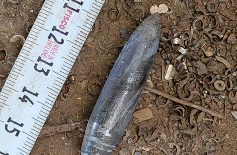  Bullet fired at Netiv Ha'asara from the Gaza Strip, July 19, 2022 (photo credit: IDF SPOKESPERSON'S UNIT)