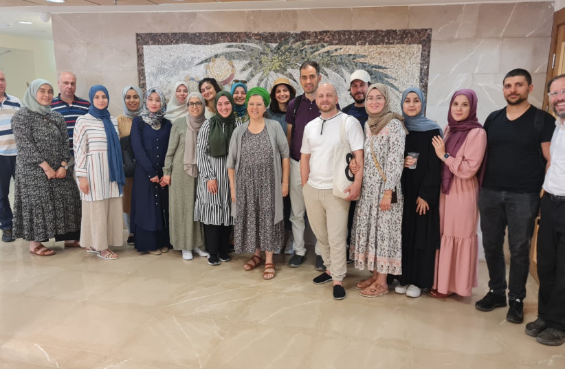  Muslim-German women's delegation at Midreshet Lindenbaum. (photo credit: COURTESY OF OHR TORAH STONE)