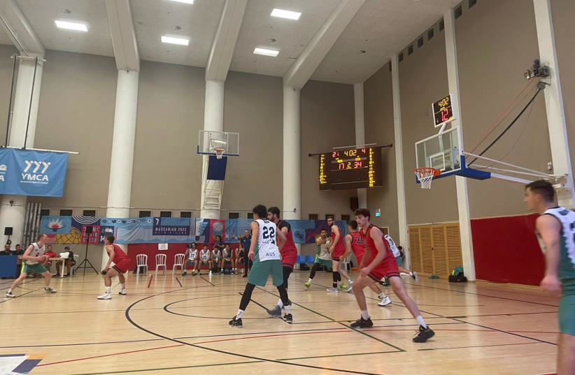AUSTRALIA WAS overmatched against Team USA in Maccabiah men's basketball action, but still played with heart. (credit: Sydney Maud)