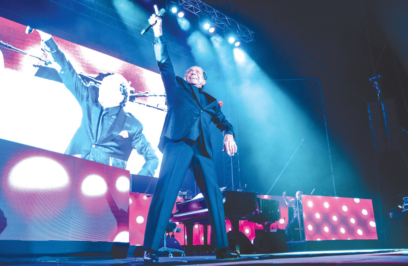  PAUL ANKA performs in Caesarea on Monday night.  (photo credit: LIOR KETER)
