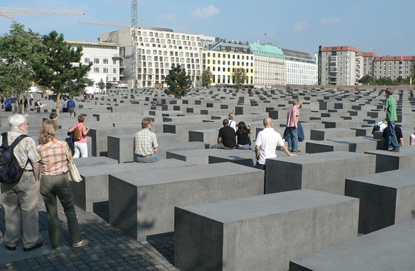  Holocaust memorial in Berlin, Germany. (photo credit: WIKIPEDIA)
