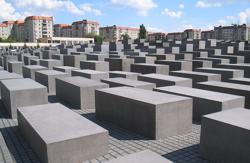  Holocaust memorial in Berlin, Germany. (photo credit: Wikimedia Commons)