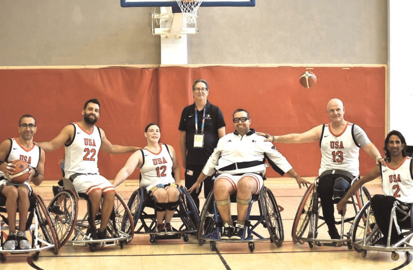  Maccabiah Wheelchair Basketball story by Joshua Halickman on page 11 – Pictures of member of Team USA Maccabiah Wheelchair Basketball delegation. (photo credit: JOSHUA HALICKMAN)